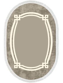 Resim Alanur Home Eko Trend Djt Yıkanabilir Kaymaz Taban Oval 3 Lü Yatak Odası Takımı 657m Modern Camel 