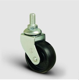 Resim Eb05Mkm50 Civatalı Polipropilen Siyah Mobilya Tekerleği Çap 50 