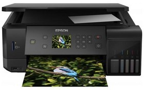 Resim Epson L7160 Yazıcı-Tarayıcı-Fotokopi Renkli Mürekkep Tanklı Yazıcı Dubleks WI-FI Ethernet (5 RENK) 