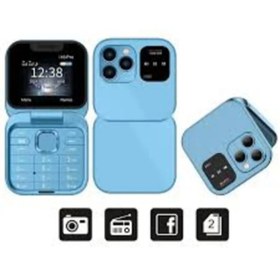 Resim shop Flip Model Kapaklı Tuşlu Telefon Farklı Ses Modu Çift Sim Kartlı 