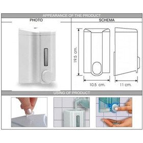 Resim Vialli S4 Sıvı Sabun Dispenseri Aparatı Beyaz 1000 Ml 