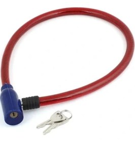 Resim NCR Anahtarlı Ince Bisiklet Kilidi 60 cm 