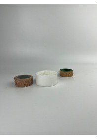 Resim Kütük Mumluk Tealight Silikon Kalıp 