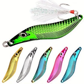 Resim 1 adet 7g-20g Metal VIB Spinnerbait Treble Hook ile - Vibrant Green & Black Çinko Alaşımlı Balık Yemi için Tuzlu Su Trolling, Alt Eylem Yemi, Balıkçılık Malzemeleri|Titreşimli Yem|Dayanıklı Çinko Alaşımlı 
