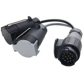 Resim Wondernest Vc1014 13p-7p Römork Konnektör Kablosu Araç Priz Dönüştürücü Fiş Ab Tak Diğer 