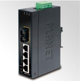 Resim Planet Endüstriyel Tip Yönetilemeyen Ethernet Switch Industrial Unmanaged Ethernet Switch \n4-port 10/100base-tx\n1-port 100base-fx Single-mode Sc 15 Km\nıp30 -40 75 Derece C 
