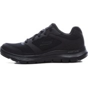 Resim Skechers Flex Advantage 4.0 Memory Foam Mens Walking Shoes Hakiki Deri Hafızalı Taban Erkek Yürüyüş Ayakkabısı Siyah | Orijinal 