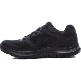Resim Skechers Flex Advantage 4.0 Memory Foam Mens Walking Shoes Hakiki Deri Hafızalı Taban Erkek Yürüyüş Ayakkabısı Siyah | Orijinal 