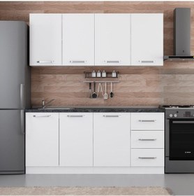 Resim Minar 185 Cm Mutfak Dolabı Beyaz 185-b1 