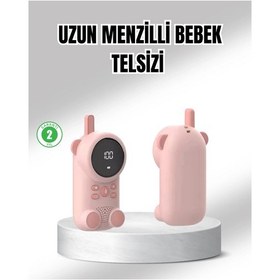 Resim Uzun Menzilli Bebek Telsizi 1-3 Km Çekim 22 Kanal Lcd Ekran Vox Şarjlı - 