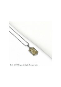 Resim Brezza Lusso Jewelry Şövalye Asalet Arması Erkek Gümüş Kolye Altın 