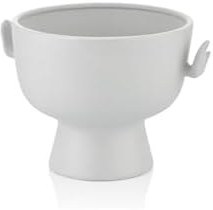 Resim Gorgi El Desenli Dekoratif Beyaz Kase 26.5X21.5X18.3 Cm 1Jb-2025W 