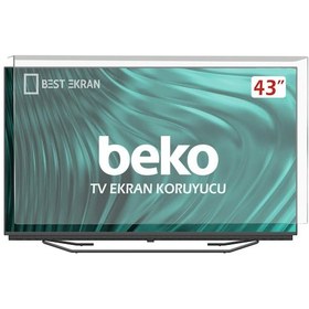 Resim Bestekran Beko Uyumlu B43 A 550 B Tv Ekran Koruyucu - Beko Uyumlu 43" İnç 108 Ekran Koruyucu B43A550B 
