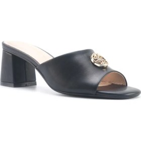 Resim Nine West Nacell 5fx Siyah Kadın Topuklu Terlik 