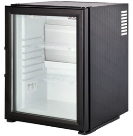 Resim ISM Sessiz Minibar Mini Buzdolabı Cam Kapaklı Otel Tipi Siyah Modern Kaliteli 