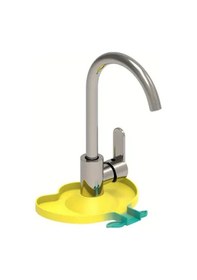Resim Awesomestore 1 Adet Sarı Yeşil Silikon Batarya Sıçrama Önleyici Süngerlik Sabunluk Banyo Mutfak Aksesuarı 