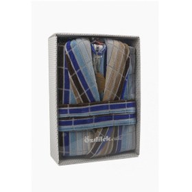 Resim Özdilek Hawai Line Kadife Şal Yaka Bornoz L Beden 334235 