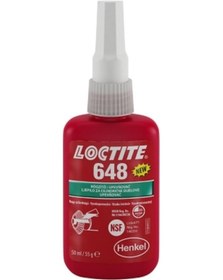Resim Loctite 648 Yük. Sıcaklık Direnci Yük. Mukavemet Sıkı Geçme 50Ml 