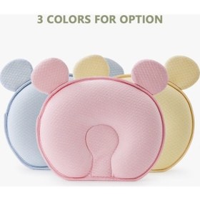 Resim Novahub Yenidoğan Bebek Yastığı, Hafızalı Köpük, 0-12 Aylık, Sarı 