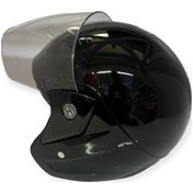 Resim Free M Yarım Kask Yazlık Vizörlü Açık Motosiklet Kaskı Siyah 
