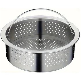 Resim Fochsia 1 Adet 304 Paslanmaz Çelik Çok Bölmeli Lavabo Filtresi Gümüş Renk Dayanıklı Ve Kolay Temizlenir 