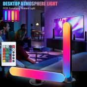 Resim 2 adet RGB LED Şerit Gece Işığı USB Şarjlı Oyun, Bilgisayar Odası, Yatak Odası, Gece Işığı Dekorasyonu, TV Ortam Işığı Dekorasyonu için Masa Lambası, Laptop ile uyumlu USB ışık, USB Arayüz Elektronik lamba, Bilgisayar Aksesuarları, USB Cihazlar 
