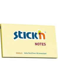 Resim Hopax Stickn 76X127 100 Yaprak Yapışkanlı Not Kağıdı Sarı 