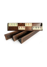 Resim Helena Wood Art Vıp Oymalı Masif Ahşap Okey Takımı Constantia 