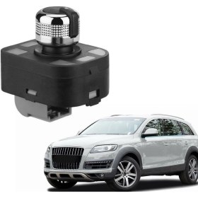 Resim Mcar Audi Q7 Ayna Ayar Düğmesi Joystiği Krom 2007--2013 