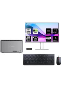 Resim Lenovo Thinkcentre Neo Ultra i9 14900 RTX 4060 32GB RAM 2TB SSD 23.8" FHD FreeDOS 12W1001XTRP423 Mini PC + Per4 USB 