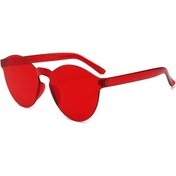 Resim Moonbıffy Motosiklet Moda Yuvarlak Şeker Lens Uv400 Çerçevesiz Güneş Gözlüğü Kadın/erkekwhıtemultı51 Beyaz 
