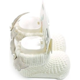 Resim Bibaby Angel Bebek Çorabı 68297 Ekru-gri 