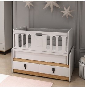 Resim Afillibebek Rose R121 Sallanır Asansorlu Besik (60 120) Beyaz Çok Renkli 