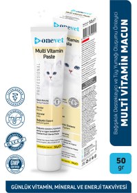Resim OneVet Multi Vitamin Macun Bağışıklık Güçlendirici Kedi Malt Paste - 50 Gr 