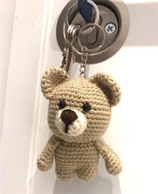 Resim El Örgüsü Amigurumi Sevimli Hayvanlar - Anahtarlıklar - Ayıcık 