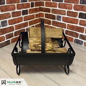 Resim Antrasit Dekoratif Odunluk 