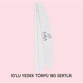 Resim Gala Kıvrımlı Model Uyumlu Yedek Törpü 10'lu 180 Grit 