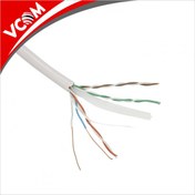 Resim Vcom Utp Cat6 0.57CCA 305 Metre Gri Kablo Ethernet Kablosu 
