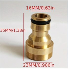 Resim Xuweiwei Dayanıklı Pirinç Erkek Hortum Bağlantı Adaptörü 1 Adet Avrupa Amerika Bahçe 