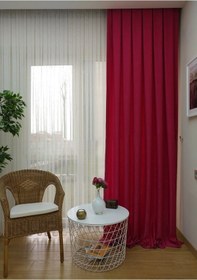 Resim Evdepo Home Fuşya Soft Fon Perde Tek Kanat Fuşya 