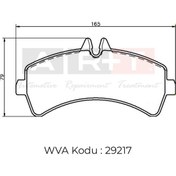 Resim ART Balata Vw Crafter (06-) Uyumlu Çift Teker Mercedes Sprinter (06-) Çift Teker Arka 