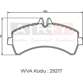 Resim ART Balata Vw Crafter (06-) Uyumlu Çift Teker Mercedes Sprinter (06-) Çift Teker Arka 