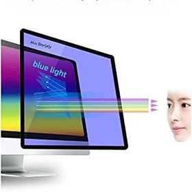 Resim McStorey MacBook Air 13 inç Uyumlu Şeffaf Anti BlueRay Ekran Koruyucu Mavi Mor Işık Filtreli Göz Konforu Net Görüntü A1369 A1466 Şeffaf 