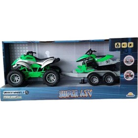 Resim Maxx Wheels Sesli ve Işıklı Süper ATV 34064 Yeşil 
