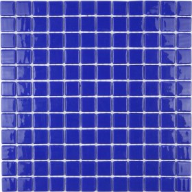 Resim MozaiKristaL Havuz, Banyo, Sauna, Spa Ve Tüm Yüzeyler Için 25x25 Mm Mavi Cam Mozaik. 