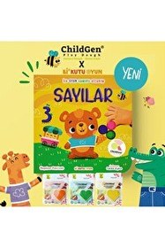 Resim ChildGen Sayılar İlk Oyun Hamuru Aktivitesi ve 3x125 GR Doğal Oyun Hamuru 