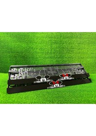 Resim Mickey - Minnie Mouse 3d Kabrtmalı Pleksi Araba Plakalığı 1 Takım 