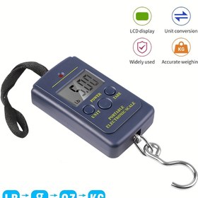 Resim 1 adet ANJIEYU Dijital Balık Ölçüleri - Taşınabilir Elektrikli Terazi, 50kg Kapasite, LCD Ekran, Doğru Hafızalı, Birim Dönüştürme, Hafif Plastik Tasarım, Balıkçılık, Perakende ve Teslimat Kullanımı için Lanyard, Modern Tasarım, Dayanıklı Plastik Terazi, Balık Ölçü Terazisi 
