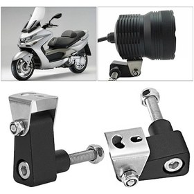 Resim Lemestar Kymco Xciting 250/300/400, K-xct300, Downtown350 Ve Gdınk Ak550 İçin Alüminyum Alyuminyum Led Spot Lambası Braketi Çift - Dayanıklı, Kolay Kurulum 