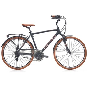 Resim Carraro Elite 704 28 Jant 480h Şehir Bisiklet Mat Metalik Açık Yeşil-Kahve-Bakır 